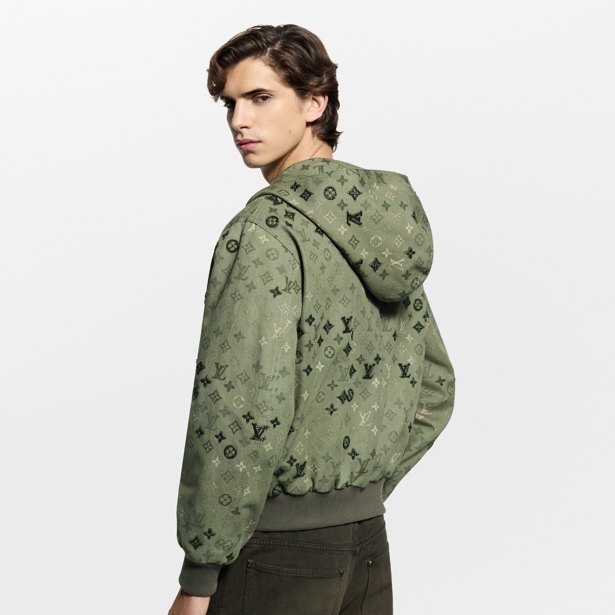 Monogram Embellished Hooded Blouson - Ready-to-Wear 1AJBAL | LOUIS